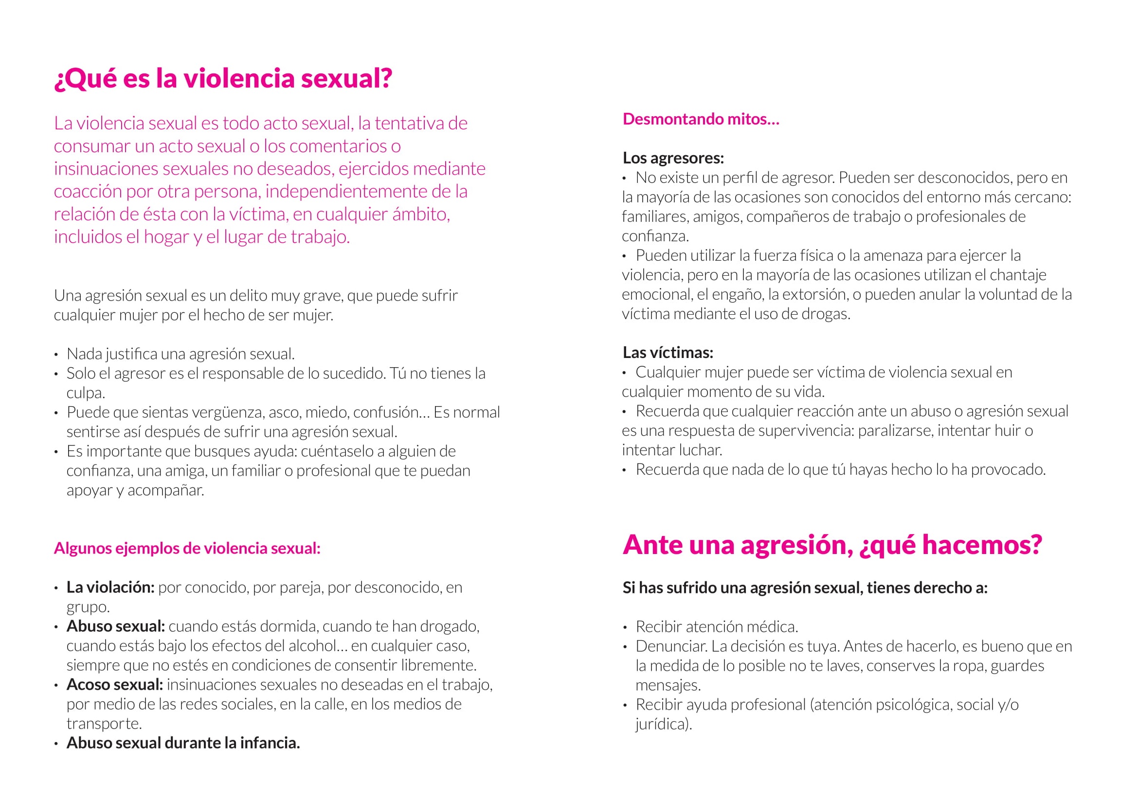 Violencia Sexual Trata Y Explotación Sexual ¿qué Es La Violencia